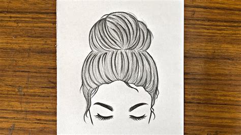 how do you draw a bun|black girl with bun drawing.